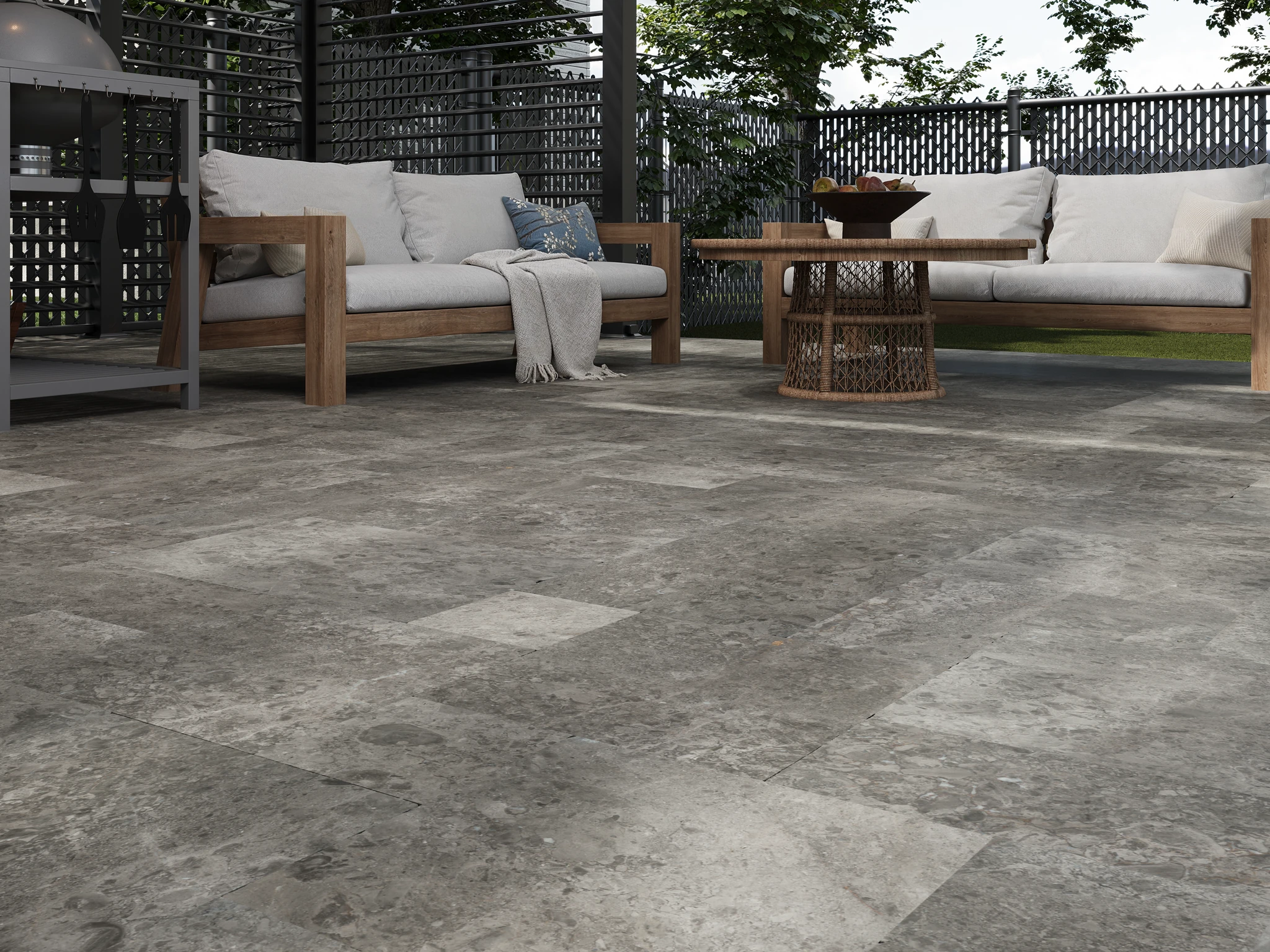 European Stone Collection Tundra Grey Paver Paver visualization by European Company